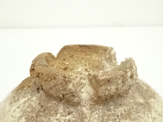 Ｔ４５　茶碗　『萩焼』『唐泊山　喜村皓司』　共箱　抹茶碗　茶道具 唐泊山 喜村皓司 萩焼 茶碗 抹茶碗 茶道具茶器 イ19